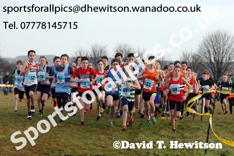 Boys under-13s North Eastern Cross Country, Aykley Heads, Durham. Photo: David T. Hewitson/Sports for All Pics